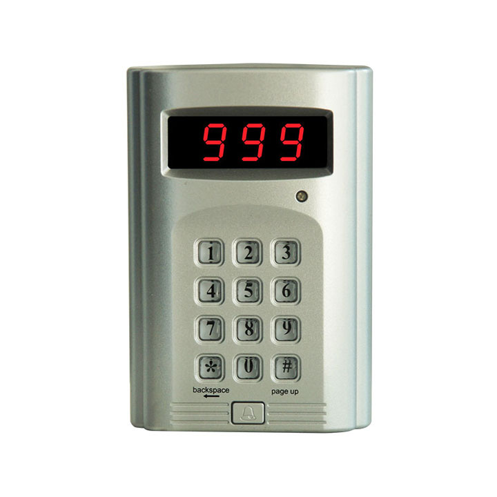 Botón de llamada inalámbrico con teclado de 999 canales