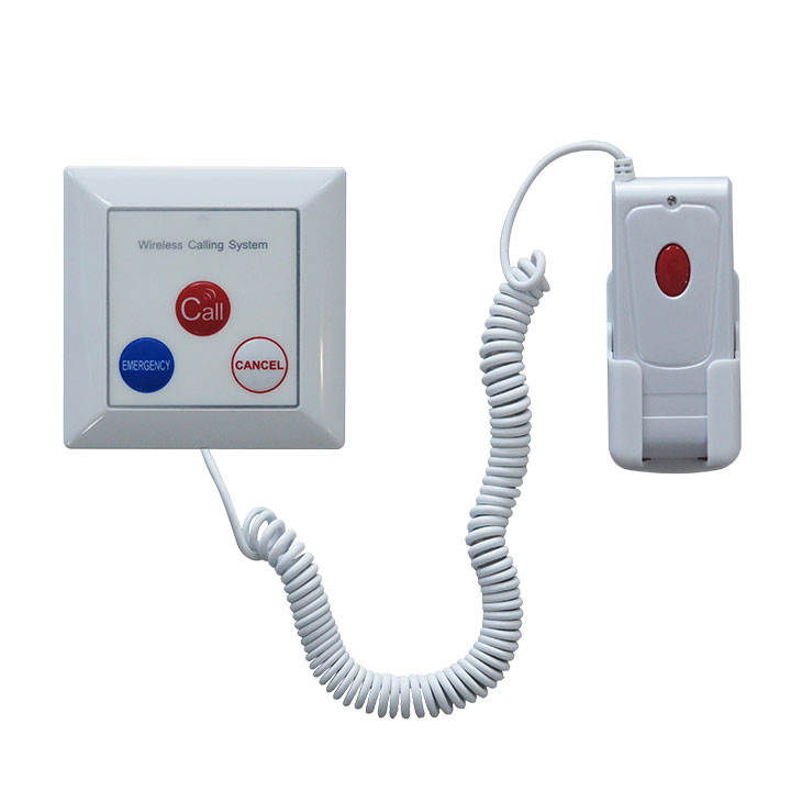 Botón de llamada de emergencia inalámbrico con botón extensible